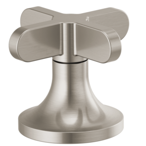 Brizo Odin®: Widespread Lavatory Low Cross Handles In Brushed Nickel