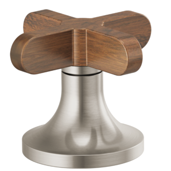 Brizo Odin®: Widespread Lavatory Low Cross Handles In Brushed Nickel
