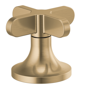 Brizo Odin®: Widespread Lavatory Low Cross Handles In Luxe Gold