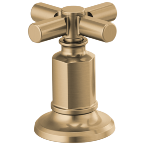 Brizo Invari®: Widespread Lavatory Cross Handle Kit In Luxe Gold