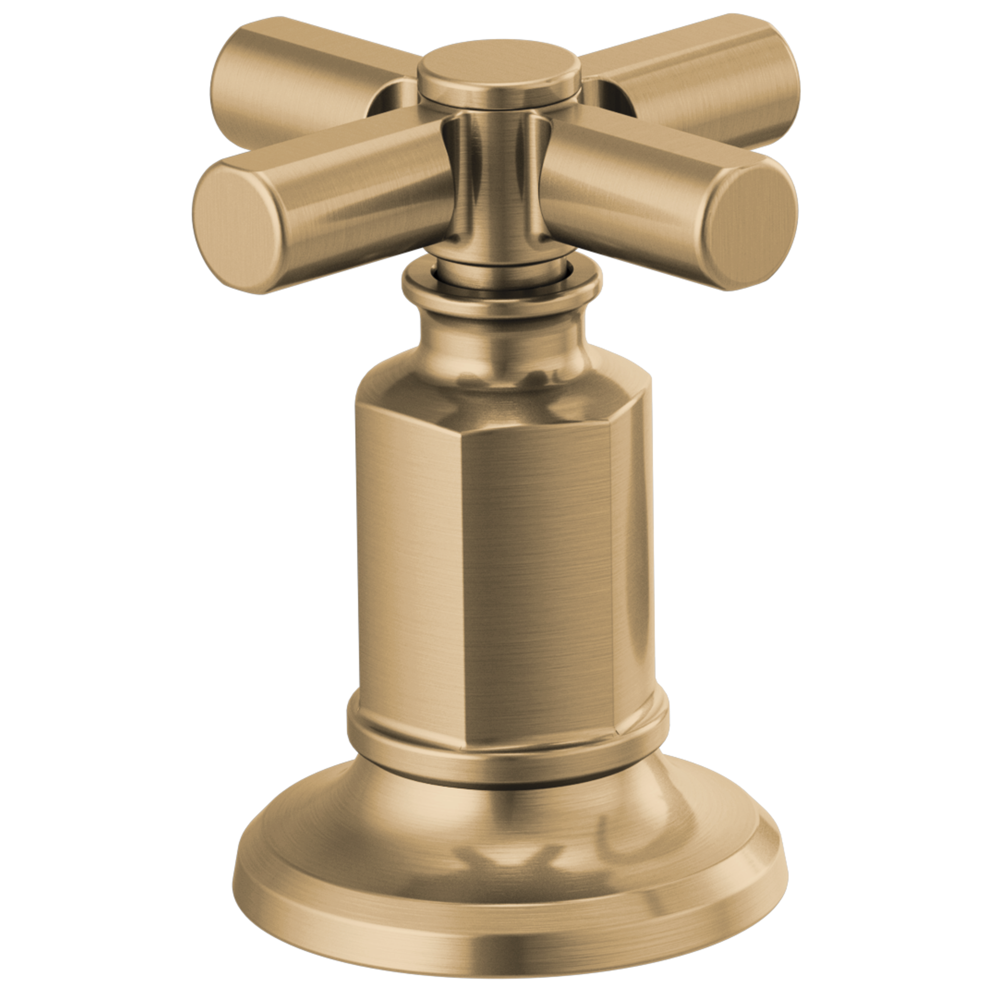 Brizo Invari®: Widespread Lavatory Cross Handle Kit In Luxe Gold
