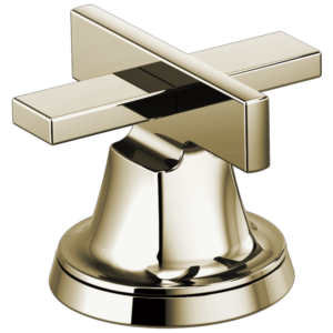 Brizo Levoir™: Widespread Lavatory Low Cross Handle Kit In Polished Nickel