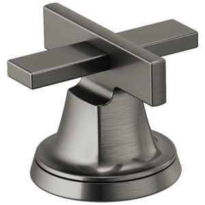 Brizo Levoir™: Widespread Lavatory Low Cross Handle Kit In Luxe Steel