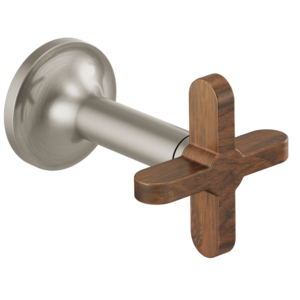 Brizo Odin®: Wall Mount Lavatory Cross Handles In Brushed Nickel