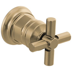 Brizo Invari®: Wall Mount Lavatory Cross Handle Kit In Luxe Gold