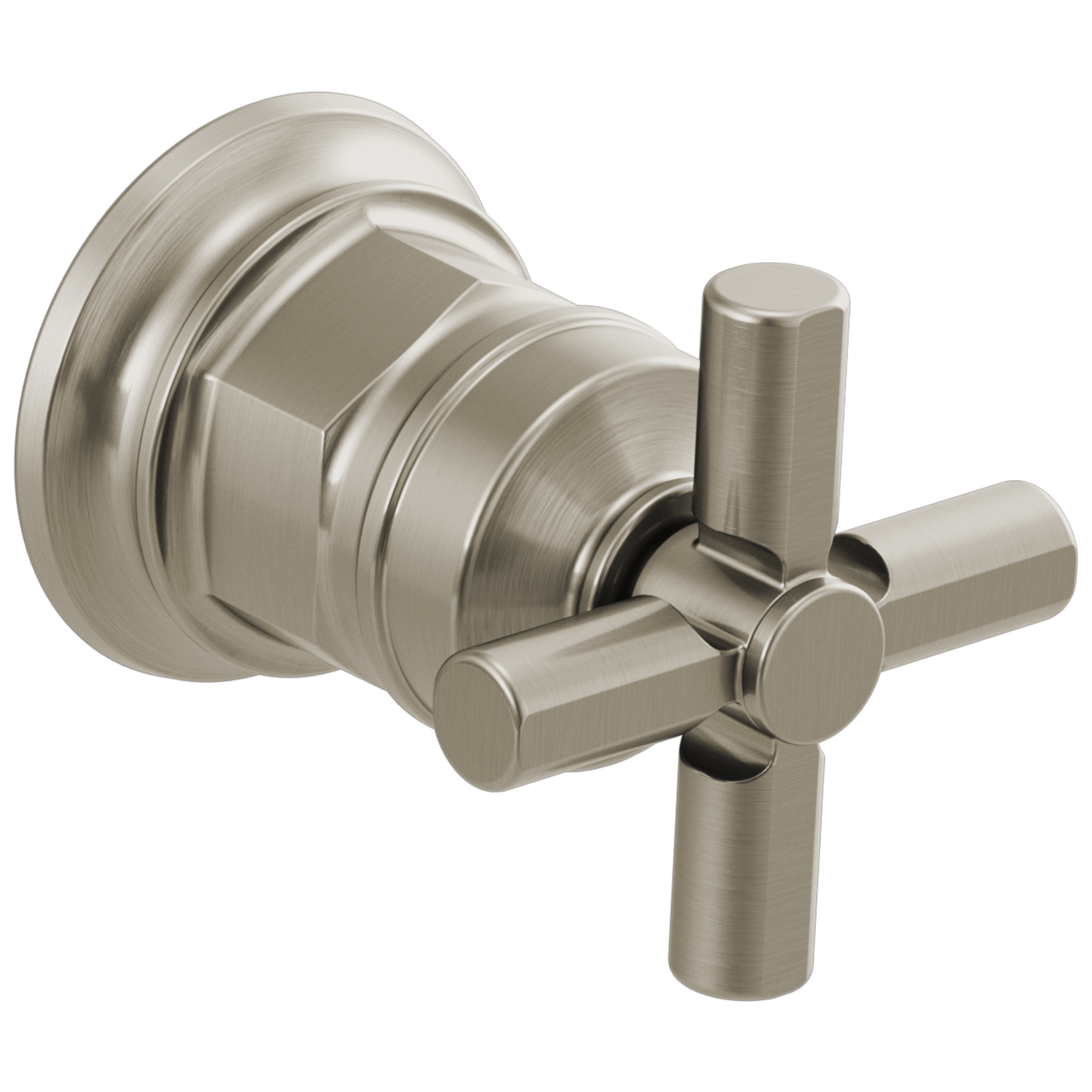 Brizo Invari®: Wall Mount Lavatory Cross Handle Kit In Luxe Nickel