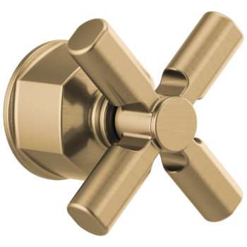 Brizo Invari®: Pressure Balance Valve Trim Cross Handle Kit In Luxe Gold
