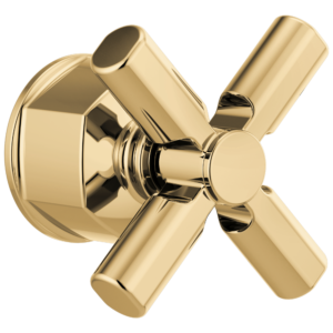 Brizo Invari®: Pressure Balance Valve Trim Cross Handle Kit In Polished Gold