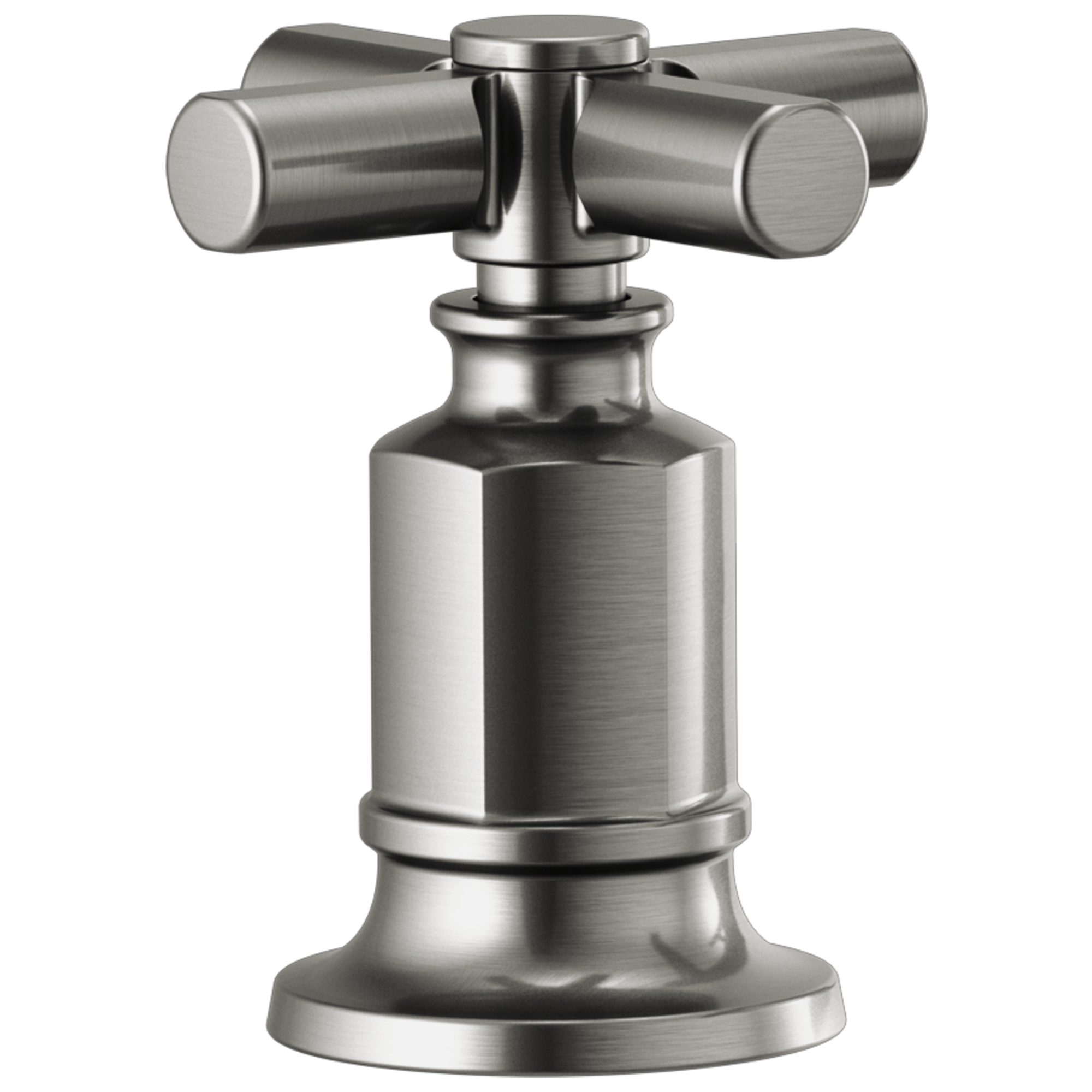 Brizo Invari®: Roman Tub Faucet Cross Handle Kit In Luxe Steel