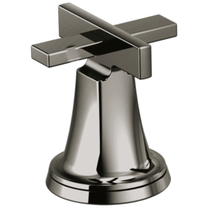 Brizo Levoir™: Roman Tub Cross Handle Kit In Brilliance Black Onyx
