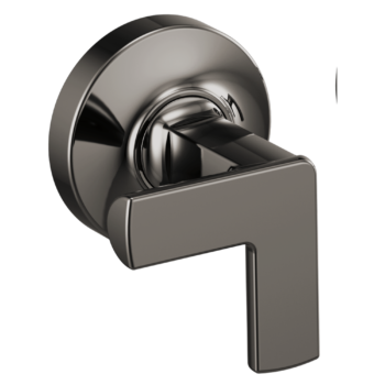Brizo Kintsu®: Two-Handle Wall Mount Tub Filler Cross Handle Kit In Brilliance Black Onyx