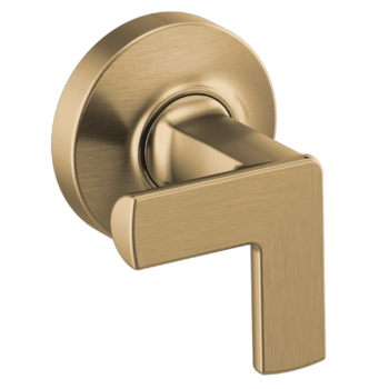 Brizo Kintsu®: Two-Handle Wall Mount Tub Filler Cross Handle Kit In Luxe Gold