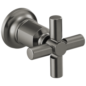 Brizo Invari®: Two-Handle Wall Mount Tub Filler Cross Handle Kit In Luxe Steel