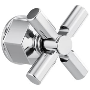 Brizo Invari®: Single-Handle Floor Mount Tub Filler Cross Handle Kit In Chrome