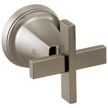 Brizo Levoir™: Two-Handle Wall Mount Tub Filler Cross Handle Kit In Luxe Nickel