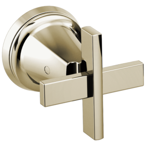 Brizo Levoir™: Two-Handle Wall Mount Tub Filler Cross Handle Kit In Polished Nickel