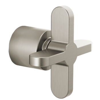 Brizo Odin®: 3 And 6 Function Diverter Trim Cross Handle Kit In Brushed Nickel