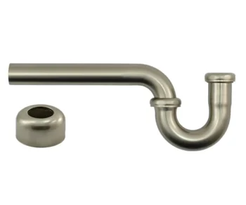 Mountain Plumbing 1-1/4" P-Trap - Traditional Style with High Box Flange In Polished Copper