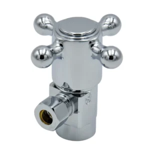 Mountain Plumbing Brass Cross Handle with 1/4 Turn Ceramic Disc Cartridge Valve – Lead Free – Angle (1/2″ Female IPS) In Venetian Bronze
