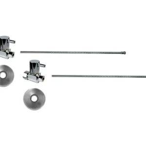 Mountain Plumbing Lavatory Supply Kit – Contemporary Lever Handle with 1/4 Turn Ceramic Disc Cartridge Valve (MT5120L-NL) – Straight, No Trap In Oil Rubbed Bronze