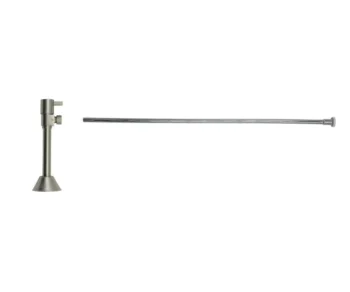 Mountain Plumbing Toilet Supply Kit - Contemporary Lever Handle with 1/4 Turn Ceramic Disc Cartridge Valve (MT516L-NL) - Angle Sweat, Flat Head Riser In PVD Oil Rubbed Bronze