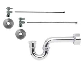 Mountain Plumbing Lavatory Supply Kit - Mini Lever Handle with 1/4 Turn Ball Valve (MT521-NL) - Angle, P-Trap 1-1/2" In Oil Rubbed Bronze