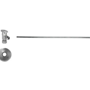 Mountain Plumbing Toilet Supply Kit – Brass Oval Handle with 1/4 Turn Ceramic Disc Cartridge Valve (MT6003-NL) – Angle, Flat Head Riser In Antique Copper