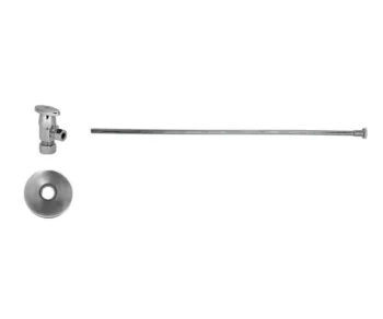 Mountain Plumbing Toilet Supply Kit - Brass Oval Handle with 1/4 Turn Ceramic Disc Cartridge Valve (MT6003-NL) - Angle, Flat Head Riser In Weathered Copper