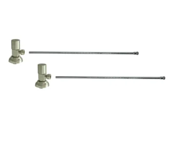 Mountain Plumbing Lavatory Supply Kit - Contemporary Round Handle with 1/4 Turn Ceramic Disc Cartridge Valve (MT6004-NL) - Angle, No Trap In Oil Rubbed Bronze