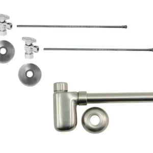 Mountain Plumbing Lavatory Supply Kit – Brass Oval Handle with 1/4 Turn Ball Valve (MT403-NL) – Angle, Bottle Trap In Venetian Bronze