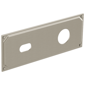 Brizo Invari®: Wallmount Lavatory Escutcheon Plate In Luxe Nickel