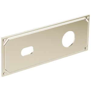 Brizo Invari®: Wallmount Lavatory Escutcheon Plate In Polished Nickel