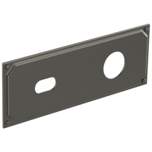 Brizo Invari®: Wallmount Lavatory Escutcheon Plate In Luxe Steel