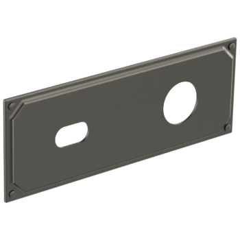 Brizo Invari®: Wallmount Lavatory Escutcheon Plate In Luxe Steel