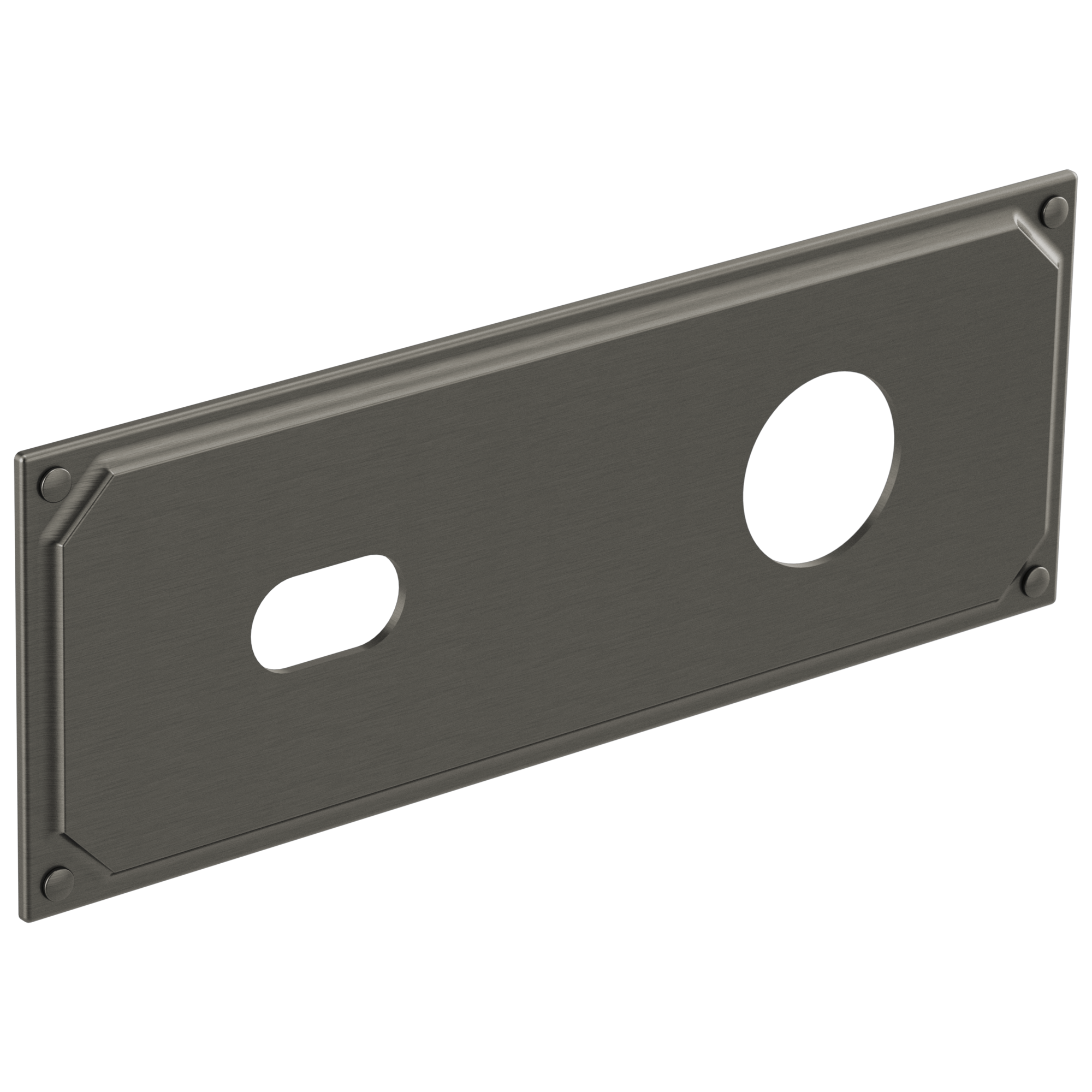 Brizo Invari®: Wallmount Lavatory Escutcheon Plate In Luxe Steel