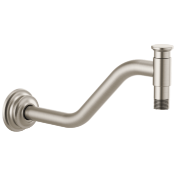 Brizo Invari®: 11" Angled Shower Arm And Flange In Luxe Nickel