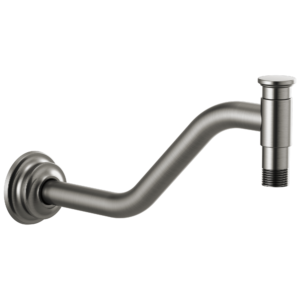 Brizo Invari®: 11″ Angled Shower Arm And Flange In Luxe Steel