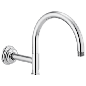 Brizo Invari®: 12 1/8″ Arc Shower Arm And Flange In Chrome
