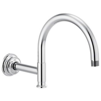 Brizo Invari®: 12 1/8" Arc Shower Arm And Flange In Chrome