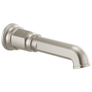 Brizo Invari®: Non-Diverter Tub Spout In Luxe Nickel