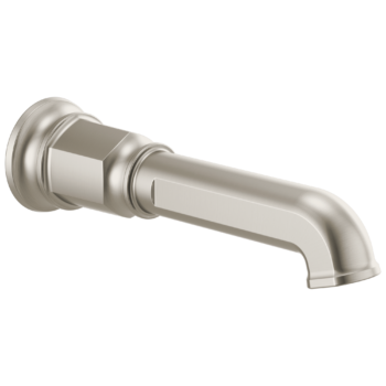 Brizo Invari®: Non-Diverter Tub Spout In Luxe Nickel