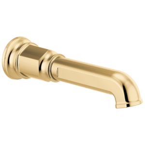 Brizo Invari®: Non-Diverter Tub Spout In Polished Gold