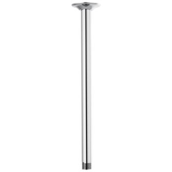 Brizo Essential™ Shower: 14" Ceiling Mount Shower Arm And Round Flange In Chrome