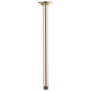 Brizo Brizo Universal Showering: 14″ Ceiling Mount Shower Arm And Round Flange In Polished Nickel