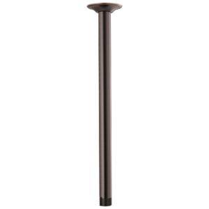 Brizo Essential™ Shower: 14″ Ceiling Mount Shower Arm And Round Flange In Venetian Bronze