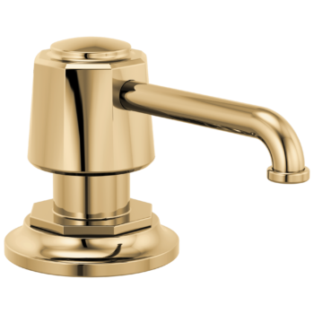 Brizo Rook®: Soap/Lotion Dispenser In Polished Gold