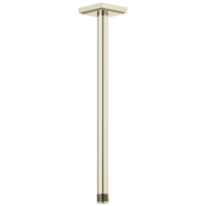 Brizo Brizo Universal Showering: 14″ Ceiling Mount Shower Arm And Square Flange In Polished Nickel
