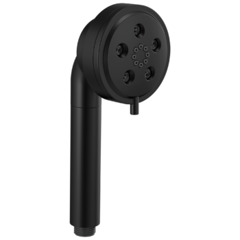 Brizo Essential™ Shower: Linear Round H2Okinetic® Multi-Function Handshower In Matte Black