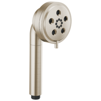 Brizo Essential™ Shower: Linear Round H2Okinetic® Multi-Function Handshower In Brushed Nickel