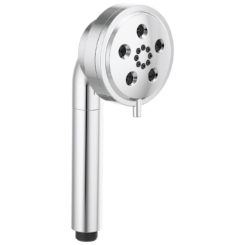 Brizo Essential™ Shower: Linear Round H2Okinetic® Multi-Function Handshower In Chrome